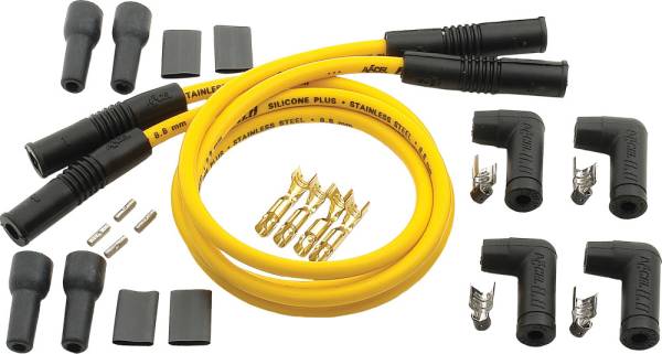 ACCEL - 4 PLUG WIRE SET 8.8MM YELLOW - Image 1