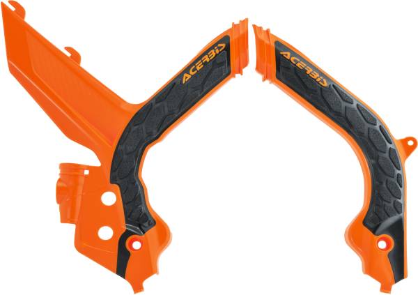 ACERBIS - X-GRIP FRAME GUARDS ORANGE/BLACK - Image 1