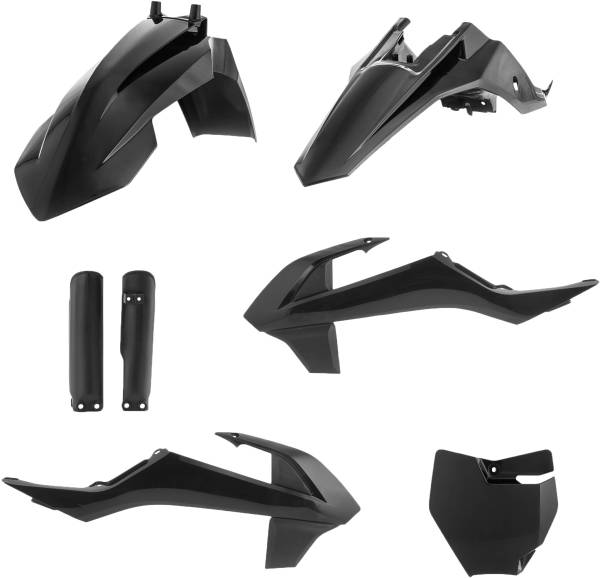 ACERBIS - FULL PLASTIC KIT BLACK - Image 1