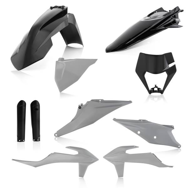 ACERBIS - FULL PLASTIC KIT KTM GREY/BLACK - Image 1