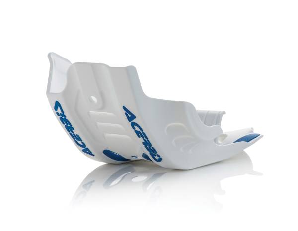 ACERBIS - SKID PLATE W/LINKAGE GUARD WHITE/BLUE - Image 1