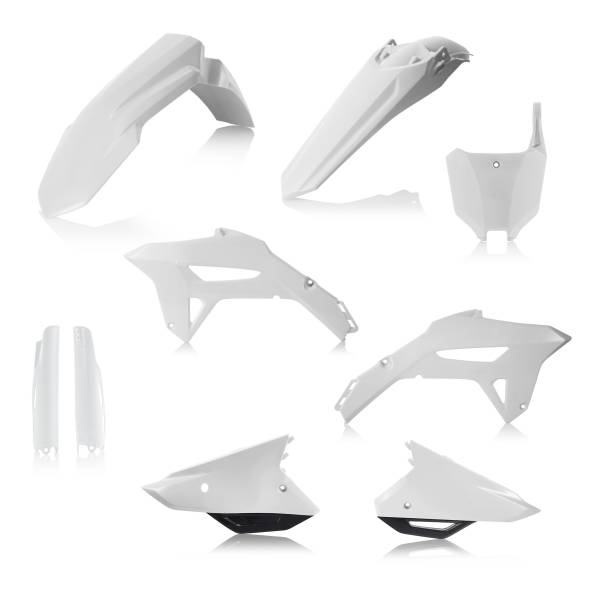 ACERBIS - PLASTIC KIT- FULL HON WHITE W/BLACK - Image 1