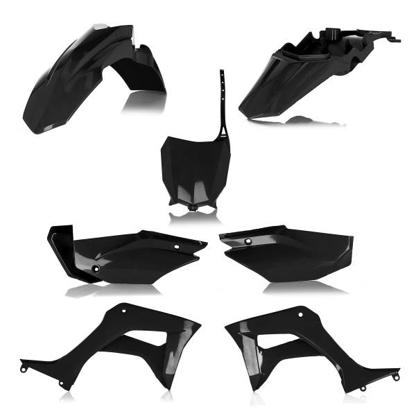 ACERBIS - FULL PLASTIC KIT HON BLACK - Image 1