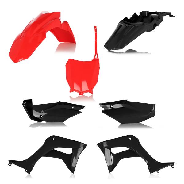 ACERBIS - FULL PLASTIC KIT HON RED/BLACK - Image 1