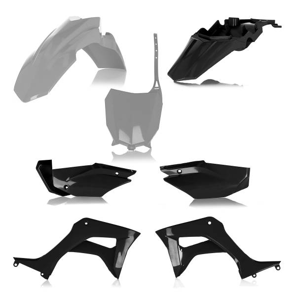 ACERBIS - FULL PLASTIC KIT HON GREY/BLACK - Image 1