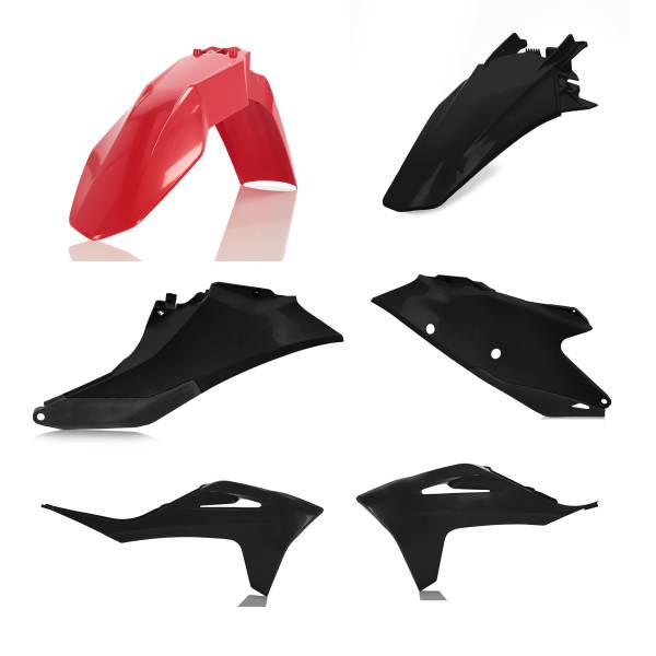 ACERBIS - PLASTIC KIT GAS RED/BLACK - Image 1