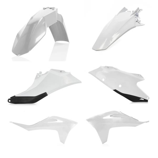 ACERBIS - PLASTIC KIT GAS WHITE/BLACK - Image 1