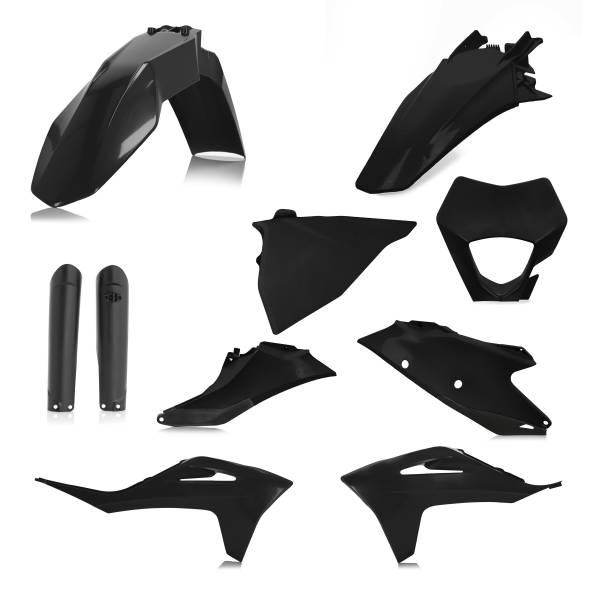 ACERBIS - FULL PLASTIC KIT GAS BLACK - Image 1