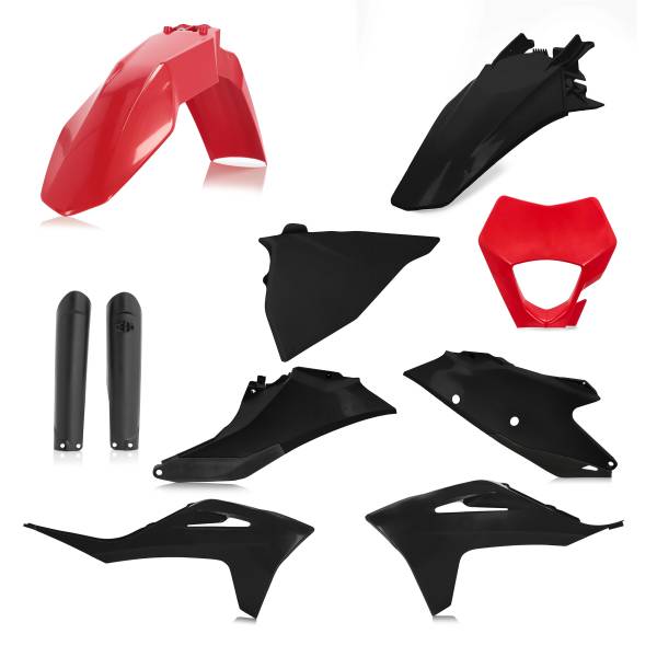 ACERBIS - FULL PLASTIC KIT GAS RED/BLACK - Image 1