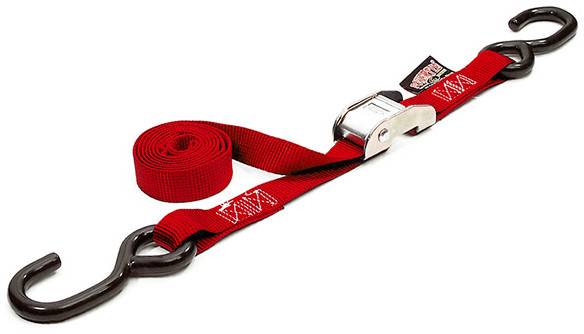 POWERTYE - TIE-DOWN CAM S-HOOK 1"X144" RED EACH - Image 1