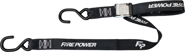 FIRE POWER - 1.5" TIE-DOWN BLACK 2/PK - Image 1