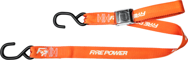 FIRE POWER - 1.5" TIE-DOWN ORANGE 2/PK - Image 1