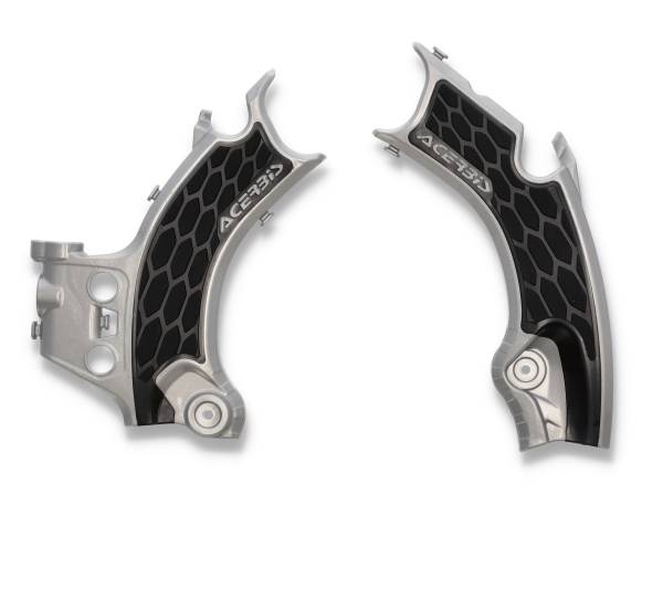 ACERBIS - X-GRIP FRAME GUARDS HON SILVER/BLACK - Image 1