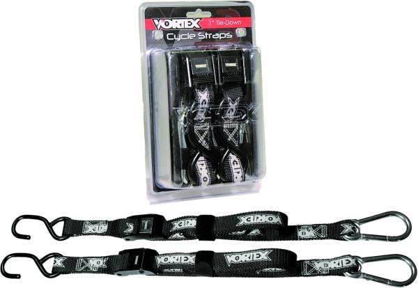 VORTEX - TIE DOWNS 1" 2/PK BLK - Image 1