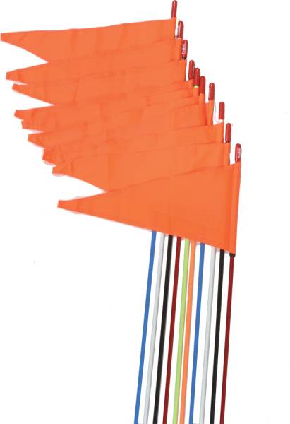 FIRESTIK - SAFETY FLAGS SPRING MOUNT BLACK 7' 10/PK - Image 1