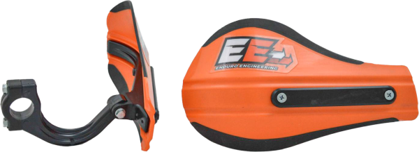 ENDURO ENGINEERING - COMPOSITE MNT ROOST DEFLECTORS ORANGE W/MOUNTING HARDWARE - Image 1