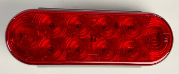 BLUHM - TRAILER LIGHT OVAL 13 LED RED - Image 1