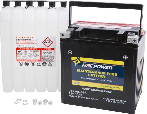 FIRE POWER - BATTERY CTX30L-BSA/CIX30L-BS MAINTENANCE FREE - Image 1