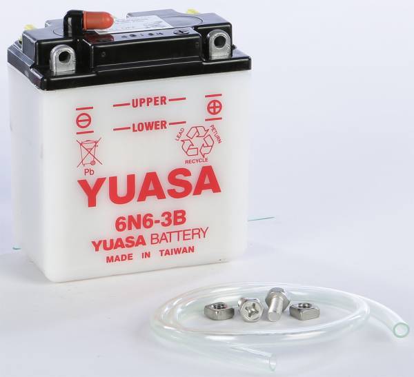 YUASA - BATTERY 6N6-3B CONVENTIONAL - Image 1