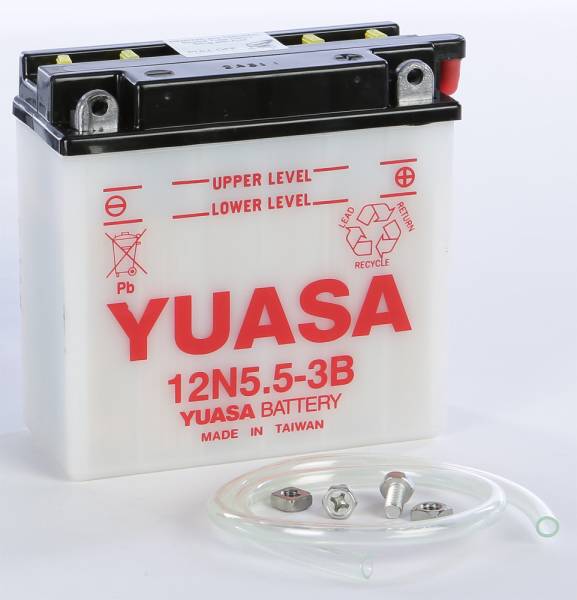 YUASA - BATTERY 12N5.5-3B CONVENTIONAL - Image 1