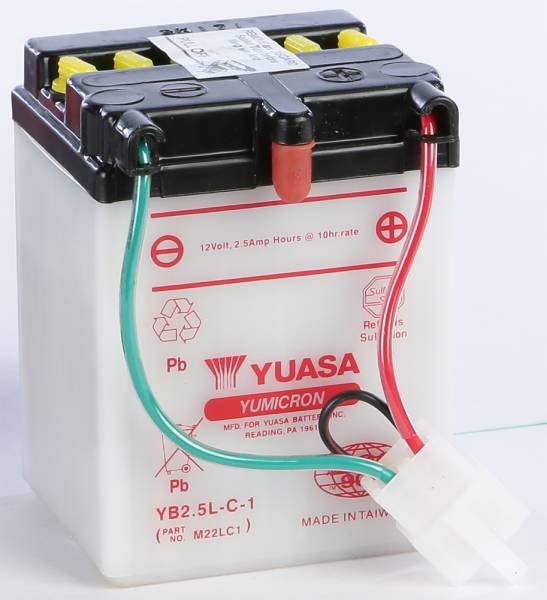 YUASA - BATTERY YB2.5L-C-1 CONVENTIONAL - Image 1