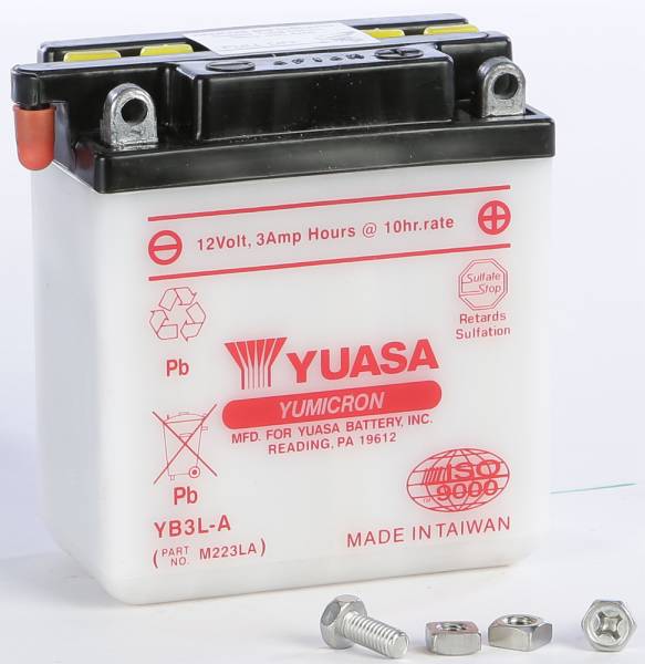 YUASA - BATTERY YB3L-A CONVENTIONAL - Image 1