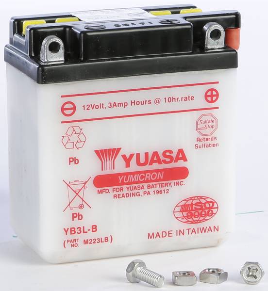 YUASA - BATTERYYB3L-B CONVENTIONAL - Image 1