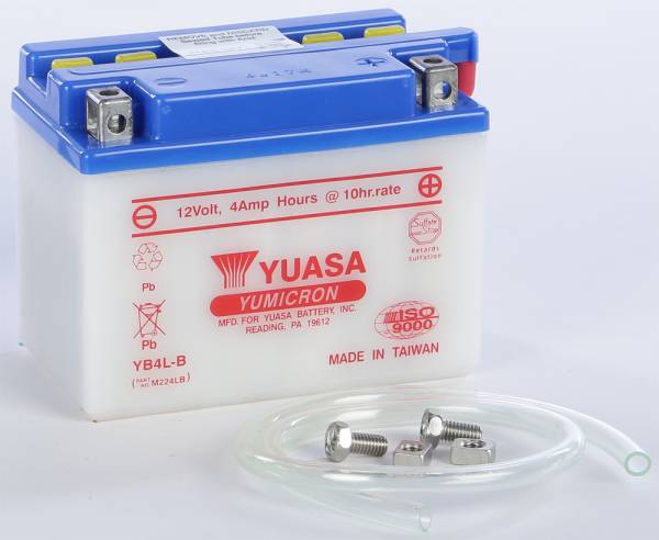 YUASA - BATTERY YB4L-B CONVENTIONAL - Image 1