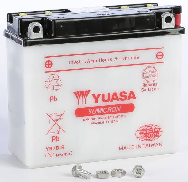 YUASA - BATTERY YB7B-B CONVENTIONAL - Image 1