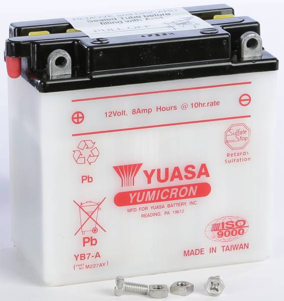 YUASA - BATTERY YB7-A CONVENTIONAL - Image 1