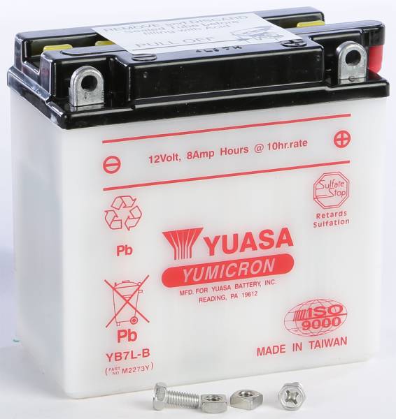 YUASA - BATTERY YB7L-B CONVENTIONAL - Image 1