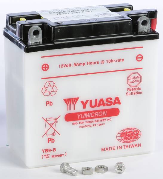 YUASA - BATTERY YB9-B CONVENTIONAL - Image 1