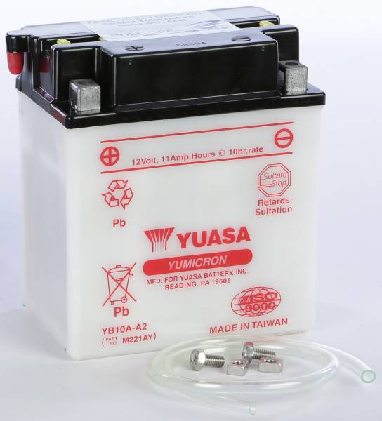 YUASA - BATTERY YB10A-A2 CONVENTIONAL - Image 1