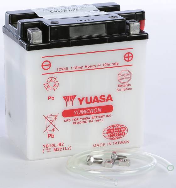 YUASA - BATTERY YB10L-B2 CONVENTIONAL - Image 1