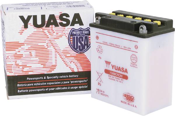 YUASA - BATTERY YB12A-A CONVENTIONAL - Image 1