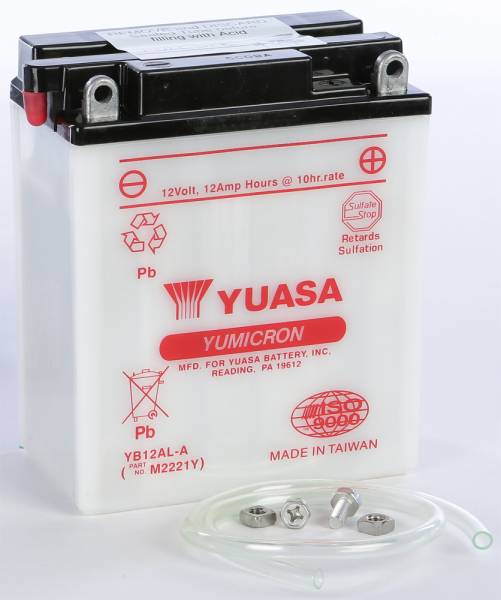 YUASA - BATTERY YB12AL-A CONVENTIONAL - Image 1