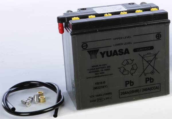 YUASA - BATTERY YB16-B CONVENTIONAL - Image 1