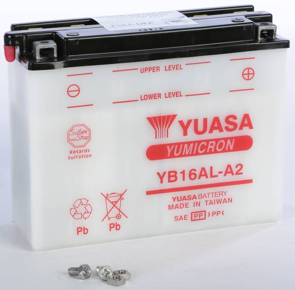 YUASA - BATTERY YB16AL-A2 CONVENTIONAL - Image 1