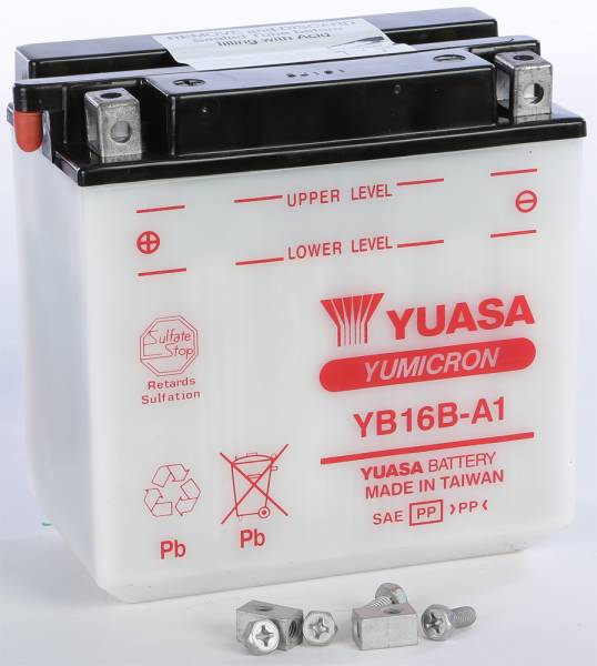 YUASA - BATTERY YB16B-A1 CONVENTIONAL - Image 1