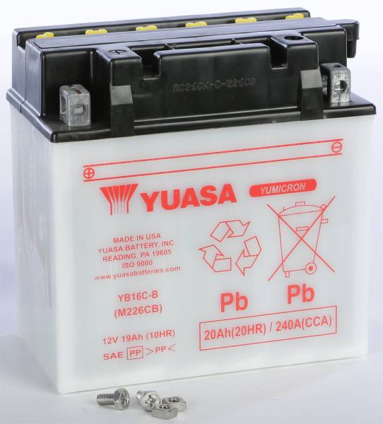 YUASA - BATTERY YB16C-B CONVENTIONAL - Image 1