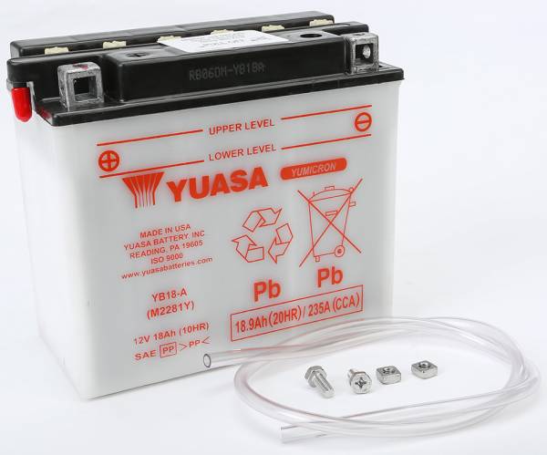 YUASA - BATTERY YB18-A CONVENTIONAL - Image 1