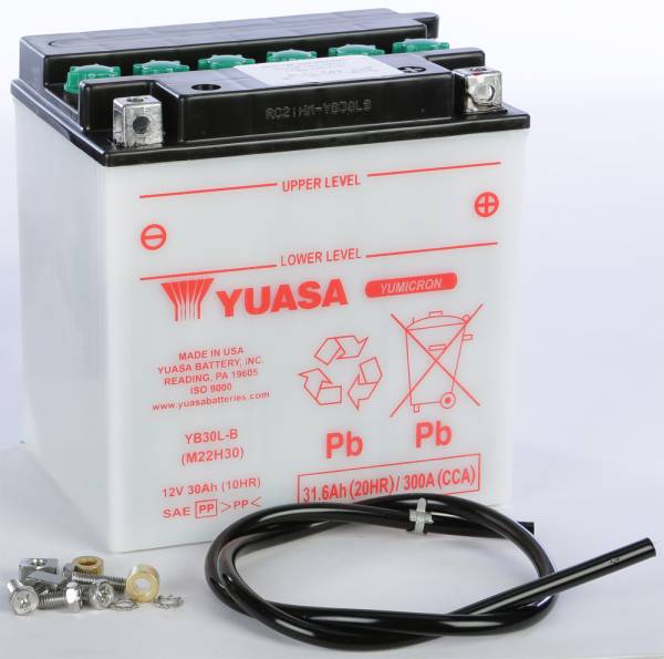 YUASA - BATTERY YB30L-B CONVENTIONAL - Image 1