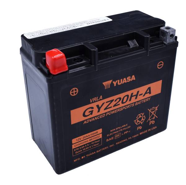 YUASA - BATTERY GYZ20H-A SEALED FACTORY ACTIVATED - Image 1