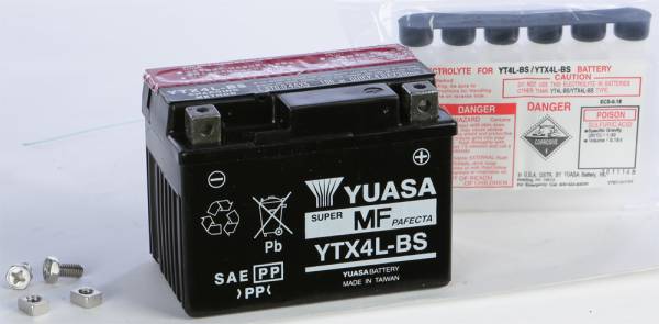 YUASA - BATTERY YTX4L-BS MAINTENANCE FREE - Image 1