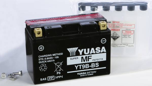 YUASA - BATTERY YT9B-BS MAINTENANCE FREE - Image 1