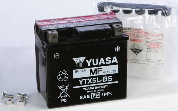 YUASA - BATTERY YTX5L-BS MAINTENANCE FREE - Image 1