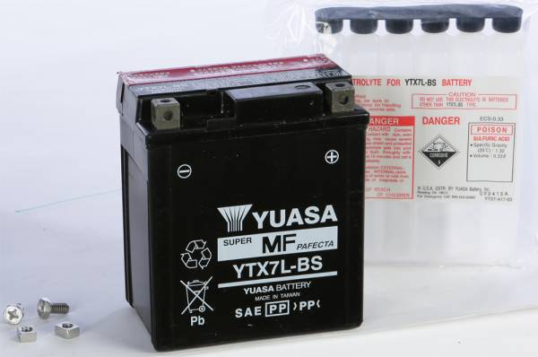 YUASA - BATTERY YTX7L-BS MAINTENANCE FREE - Image 1