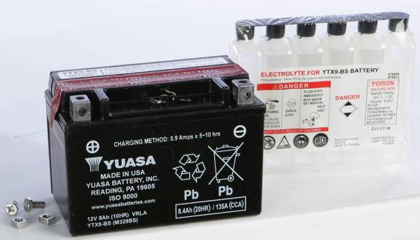 YUASA - BATTERY YTX9-BS MAINTENANCE FREE - Image 1