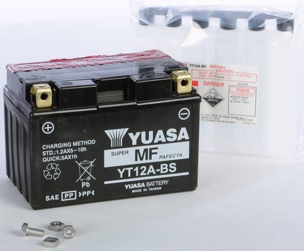 YUASA - BATTERY YT12A-BS MAINTENANCE FREE - Image 1