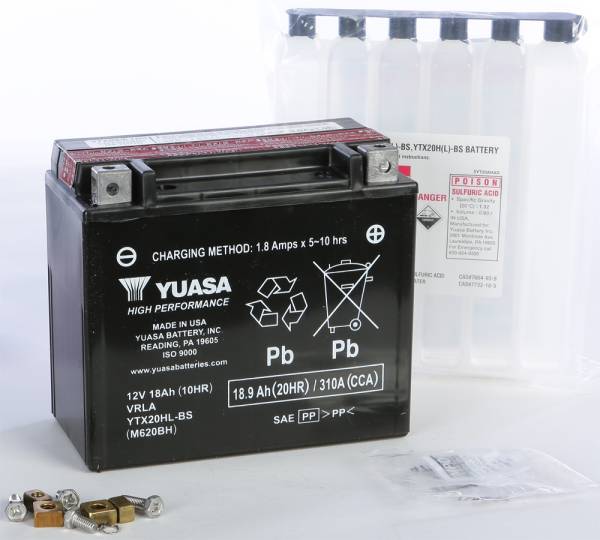 YUASA - BATTERY YTX20HL-BS MAINTENANCE FREE - Image 1